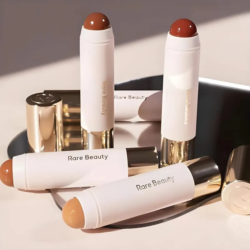 ใหม่ Rare Beauty Always Sunny Silky สามมิติ Bronze Contour Stick Natural Shadow แต่งหน้า Liquid Blusher เครื่องสำอางบนใบหน้า — image 6
