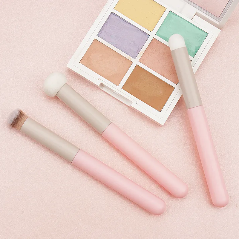 1 PC แปรงแต่งหน้าฟองน้ำคอนซีลเลอร์แปรงลิปสติก Lip Powder Puff WET DRY ใช้ Foundation Contour เครื่องสำอางค์เครื่องมือ — image 3