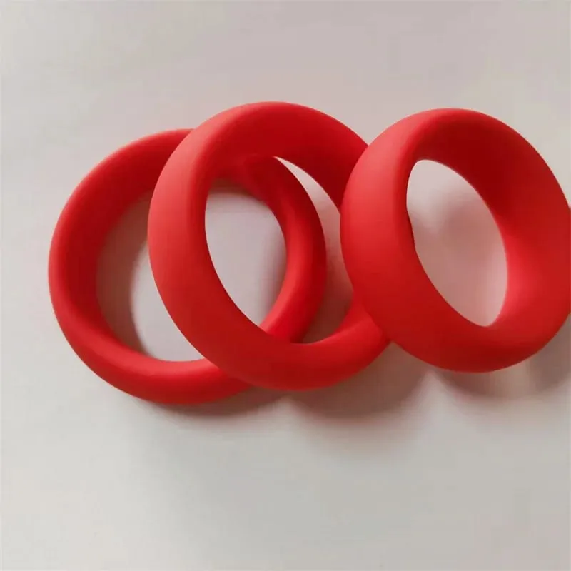 Man Penis Cock Ring Silikon Ball Bår Lås Fördröjning Ejakulation Pung Testis Fasthållning Sexleksaker för män — image 3