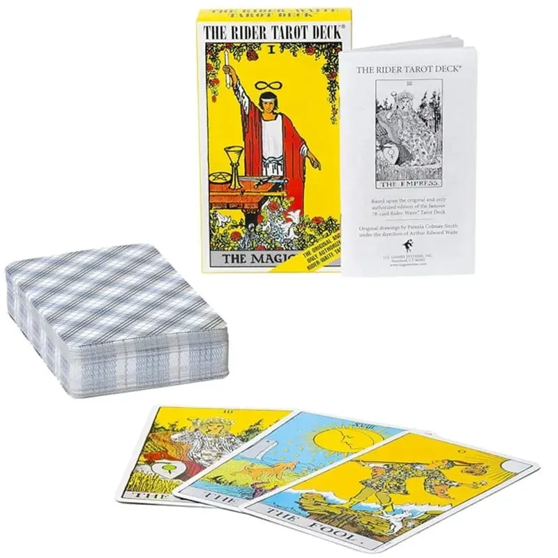 Englisch/Spanisch Version Klassiker The Rider Tarotkarte Vorhersage Weissagung Brettspiel Spielzeug Urlaubsspiele Waite Tarot Deck Booklet — image 6