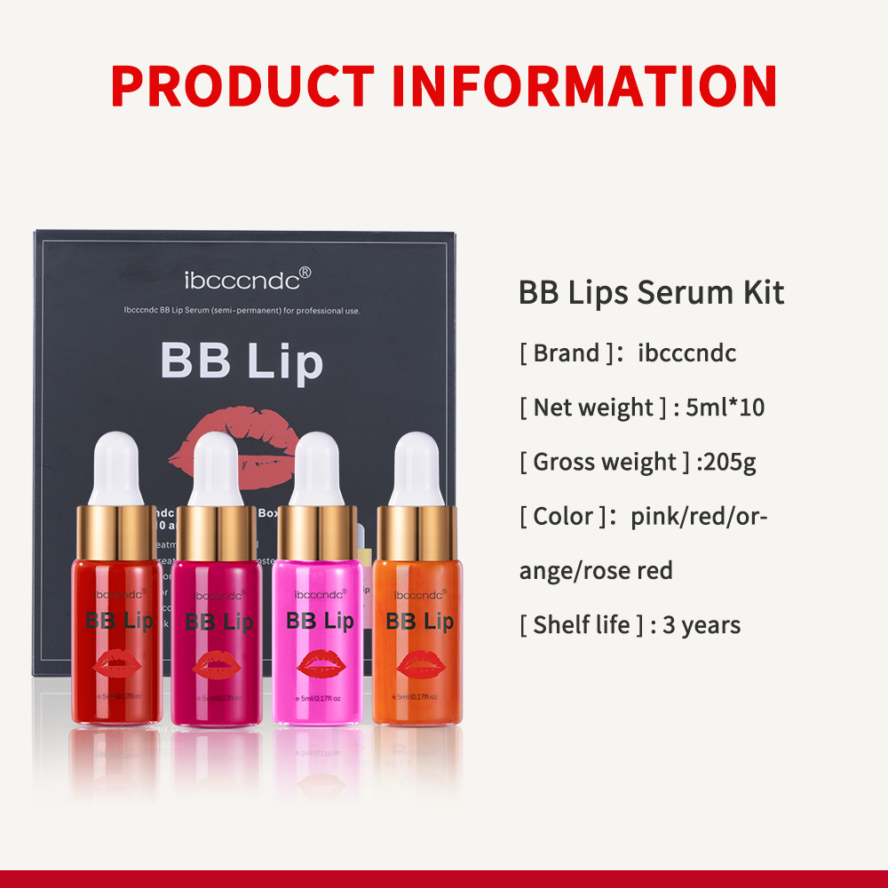 BB Lips Ampoule Serum Starter Set Semi-Permanent BB Lip Gloss Tinted Pigment Lasting Moisturizing Para sa Lip Care Korea Glow — image 3