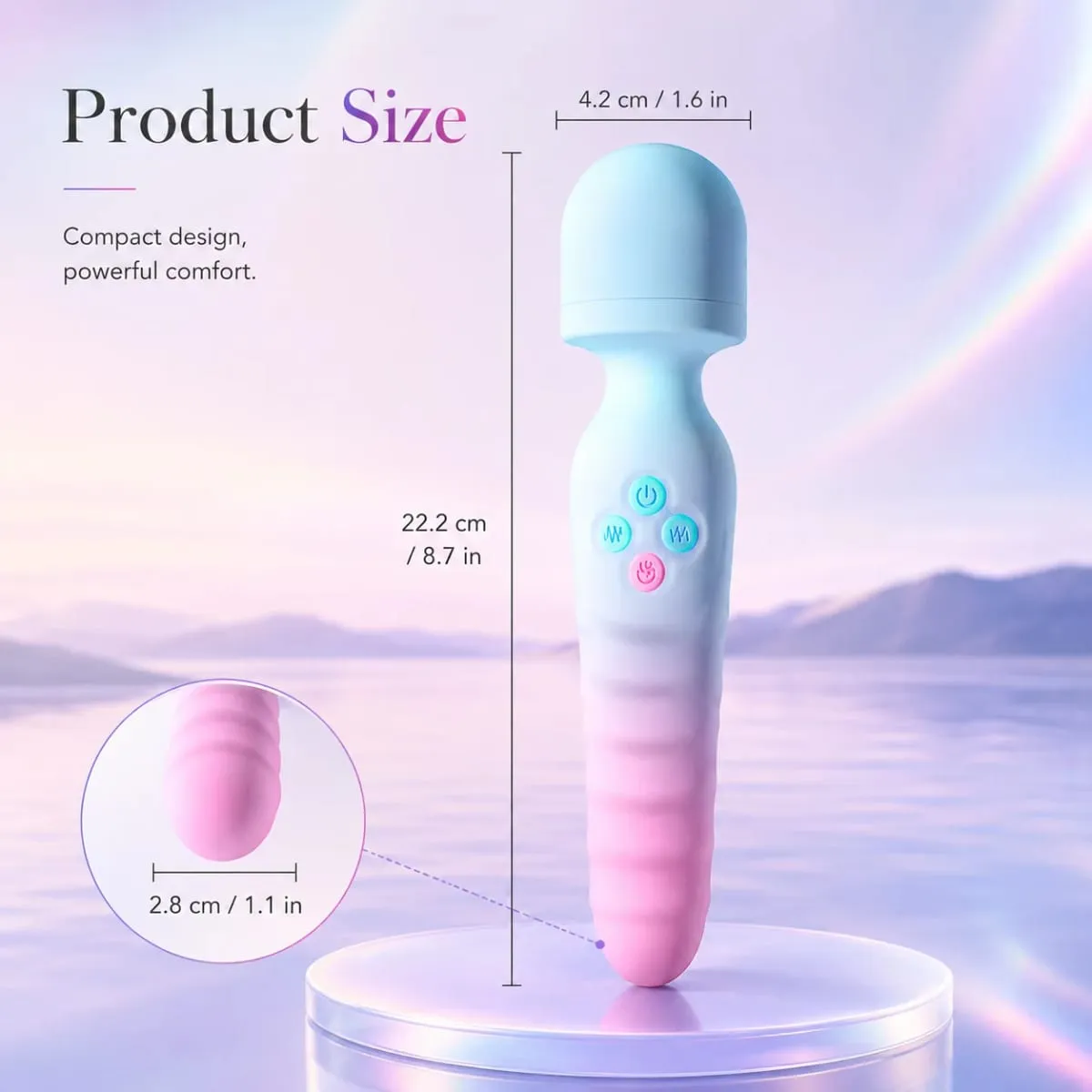 Riscaldamento AV Bacchetta Vibratore per Le Donne G-Spot Stimolatore Clitoride Capezzoli Vagina Massaggiatore Bacchetta Magica Masturbatore Femminile Giocattoli Adulti Del Sesso — image 6