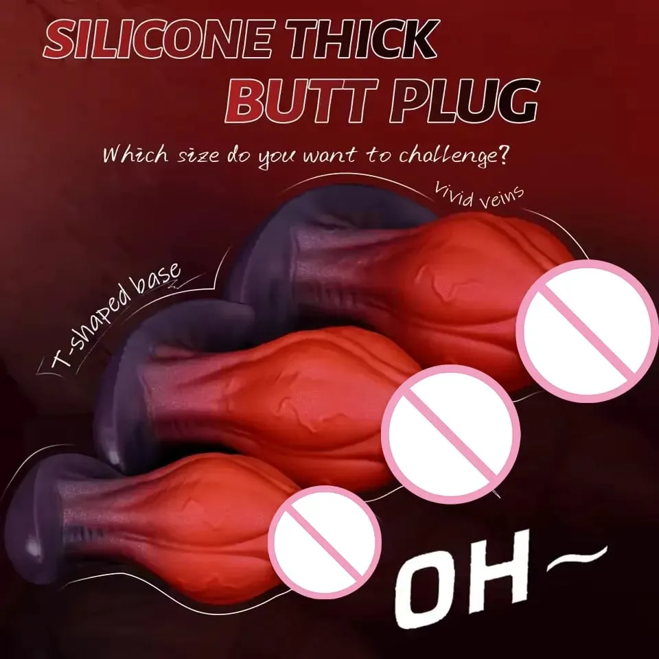 Realistisk Dildo Big Knot Bærbar Anal Plug Flydende Silikone Butt Plug Vaginal Anal Prostata Massage Voksen Sexlegetøj Til Kvinder Mænd — image 5