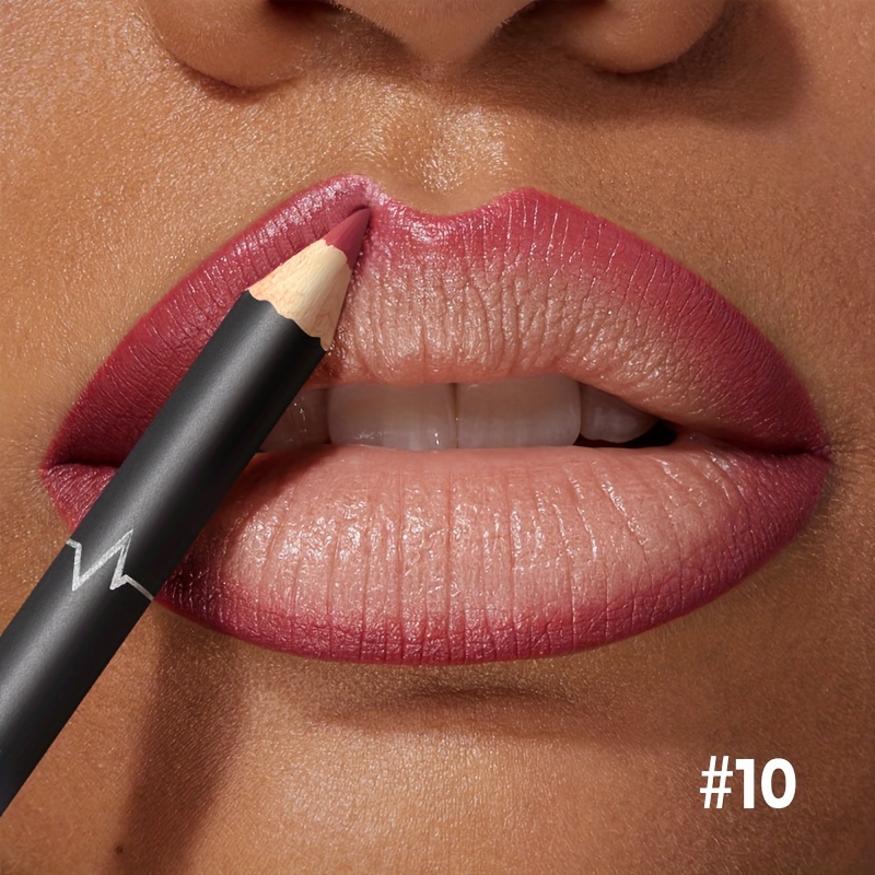 Waterproof Matte Lipliner Pencil Red Contour Tint Lipstick Long Lasting Non-stick Cup Moisturising Lips Makeup 12 Colors — image 12