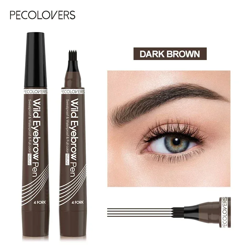 3PCS Waterproof Natural Eye Brow Pencil Matte Liquid Tint Makeup Lasting Eyebrow Tattoo Smudge-proof Cosmetic — image 8