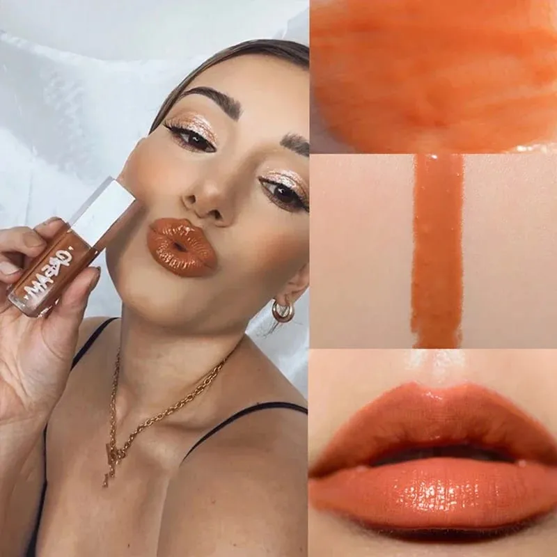 Hot Fenty Beauty Lipgloss Lippenstift Wasserglanz Highlight Mirror Lasting FUSSY HEAT RIRI Funkelnde, charmante, feuchtigkeitsspendende Lippenpflege — image 13