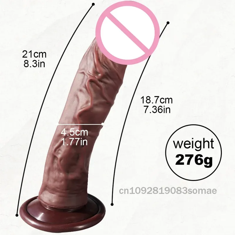 Gode réaliste pour femme en silicone pour débutant avec stimulation anale du point G avec ventouse forte pour jouet sexuel adulte masturbateur — image 8