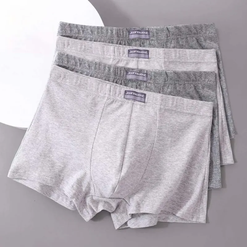 4Pcs Men's Underpants Breathable Cotton Men's Briefs 3D Cutting U Pouch Design Boxer Men Soft Touch Man Underwear