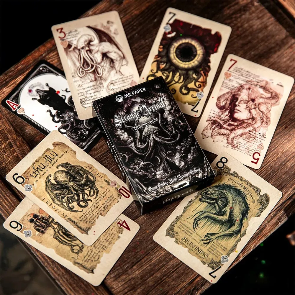 55 pièces Mythos cartes à jouer arrivée étrange Poker gothique horreur crâne poulpe jeu de société carte pour tours de magie Collection cadeau — image 2