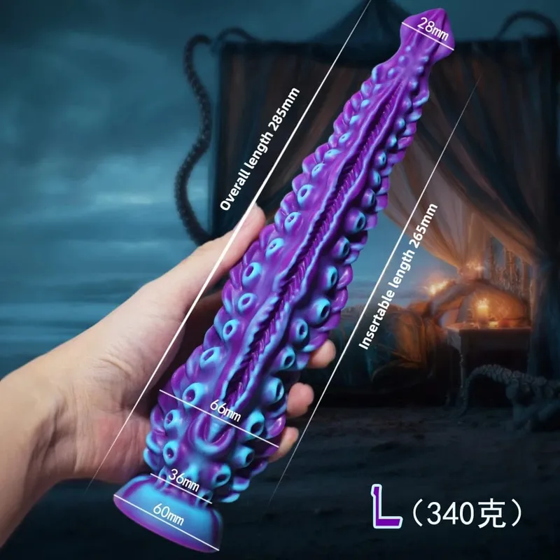 Fantasy Octopus Tentacle Anální dildo Dlouhá penetrační zástrčka Realistický stimulátor Gspot Sexuální hračka anální dilatátor 18+ — image 6