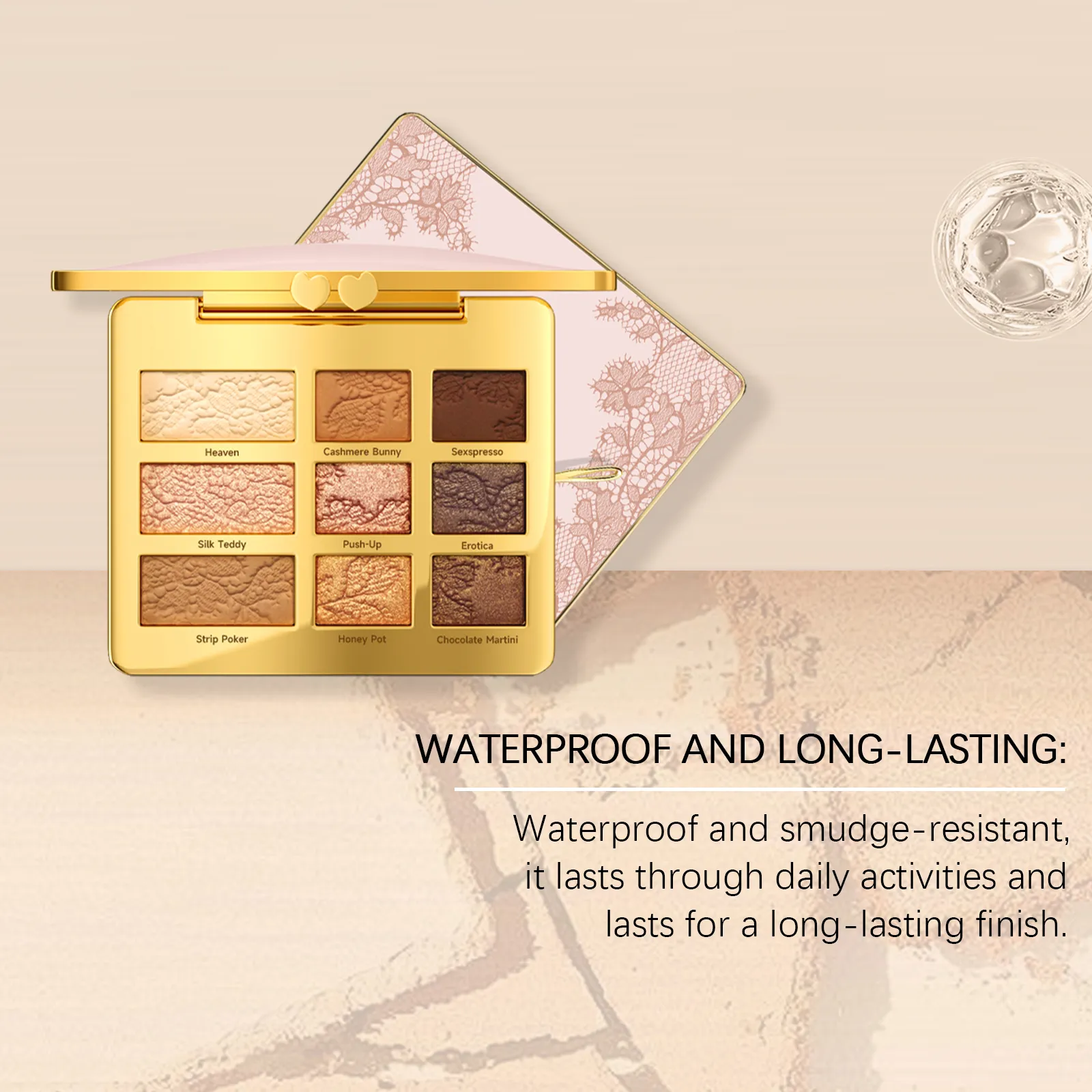 Paleta de sombra de ojos de 9 colores, portátil, multifuncional, brillo, sombra de ojos, paleta brillante, resaltador en polvo, Kit de belleza, 12g — image 6