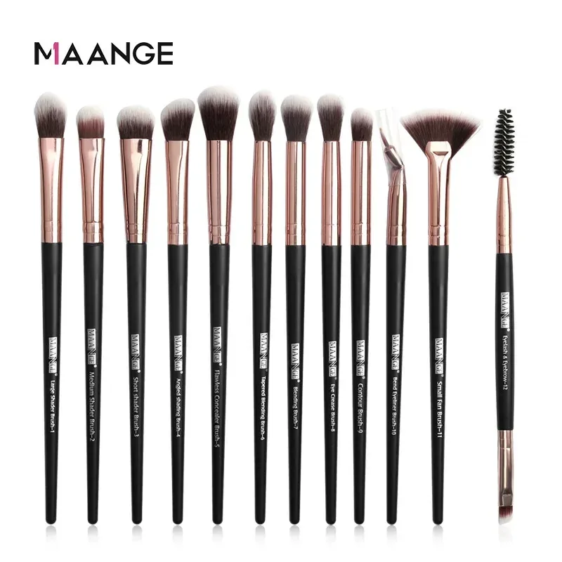 Makeup brushes set professional 12 pcs/lot Makeup Brushes Set Eye Shadow Blending Eyeliner Eyelash Eyebrow Brush For Makeup Tool — image 9