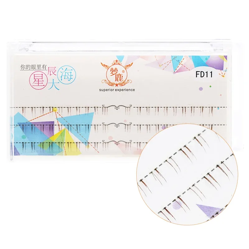 J Curl V Shape Under Eyelash Comic Eye Lashes Natural Bottom Lashes Soft Manga Eyelashes Bunches Eyelash Clusters Korean Makeup — image 27