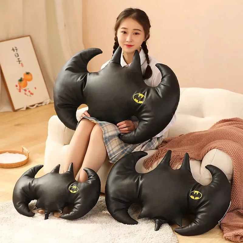 Pictorial Black Bat Shaped Plush Pillow Cool Superman Sofa Cushion Bay Window Nap Pillow Stuffed Animal Toys Hobbies Xmas Gifts — image 5