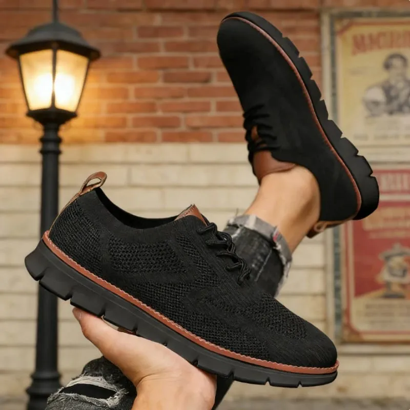 Scarpe da ginnastica causali da uomo all'aperto Leggere e traspiranti Mesh Morbide scarpe da passeggio vendute Comode scarpe alla moda ammortizzanti per uomo — image 6