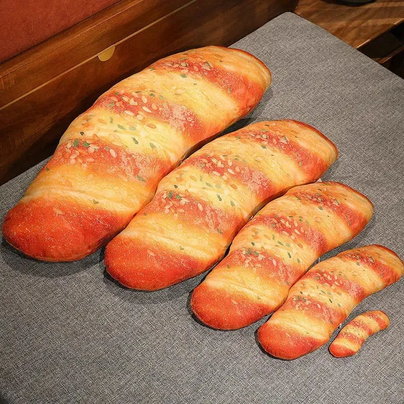 20/50cm Long Bread Pillow Stuffed Like Real Sesame S Cheese Denmark Toast Chopped Green Onion Sleeping Hug Support Leg Gift — image 6