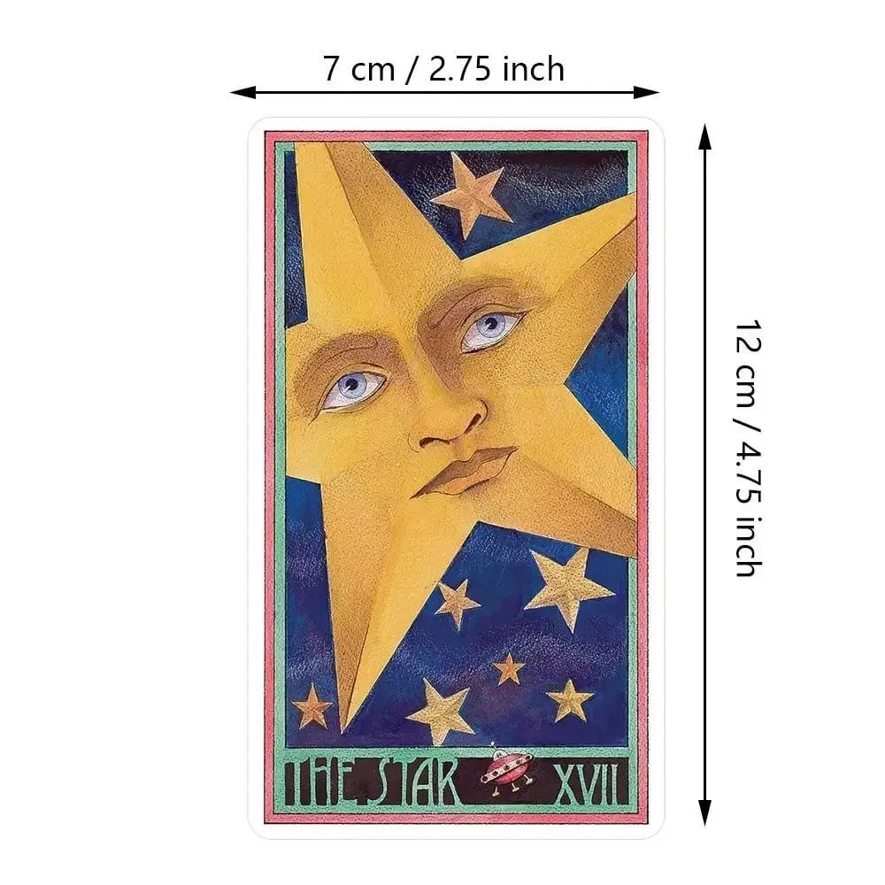 Erenberg Tarot Deck 12*7cm in Rigid Box Intimate Close-Up Illustrations - Standard Tarot Cards Double-embossed Cardstock