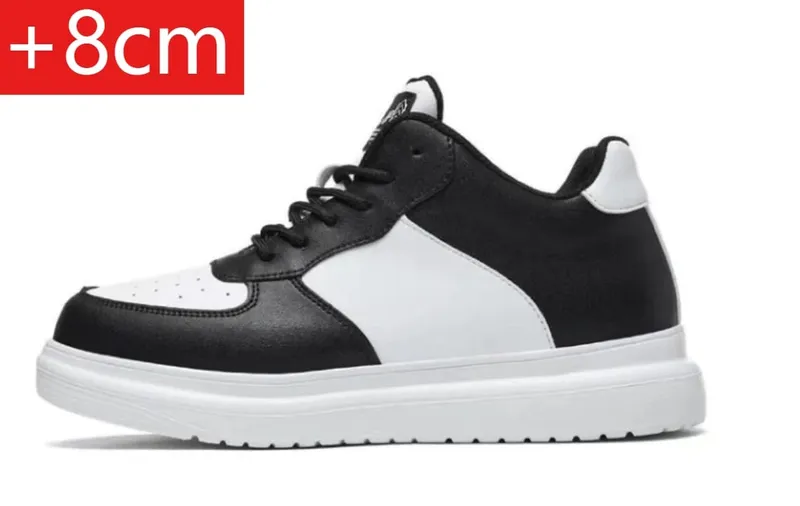 New Height Increasing Shoes for Men 10cm Invisible Elevator Sneakers White Leathe Sport Zapatillas De Hombre Big Size 46 — image 12