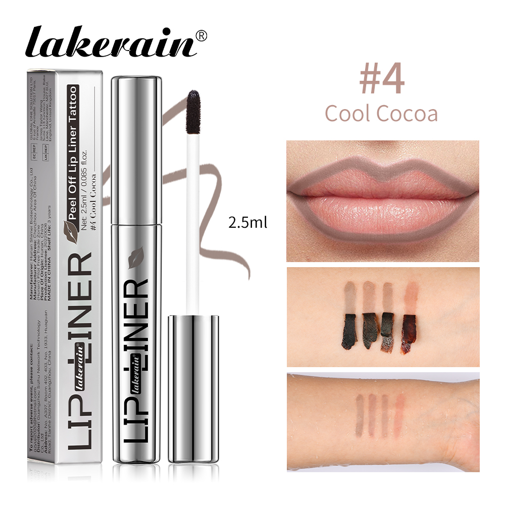 Crayon à lèvres détachable, 4 couleurs, imperméable, longue durée, hydratant, brillant, tatouage, rouge à lèvres, cosmétiques — image 9