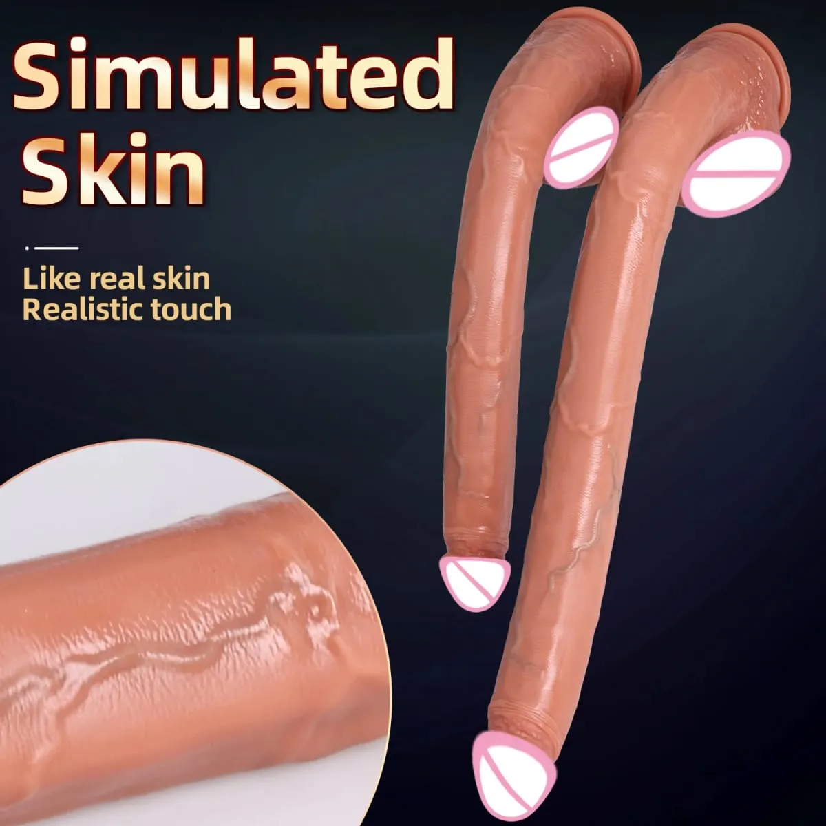 Pene artificiale super lungo Dildo realistico Genitali maschili Penetrazione Giocattolo del sesso anale Masturbazione vaginale femminile Ventosa Cazzo — image 5
