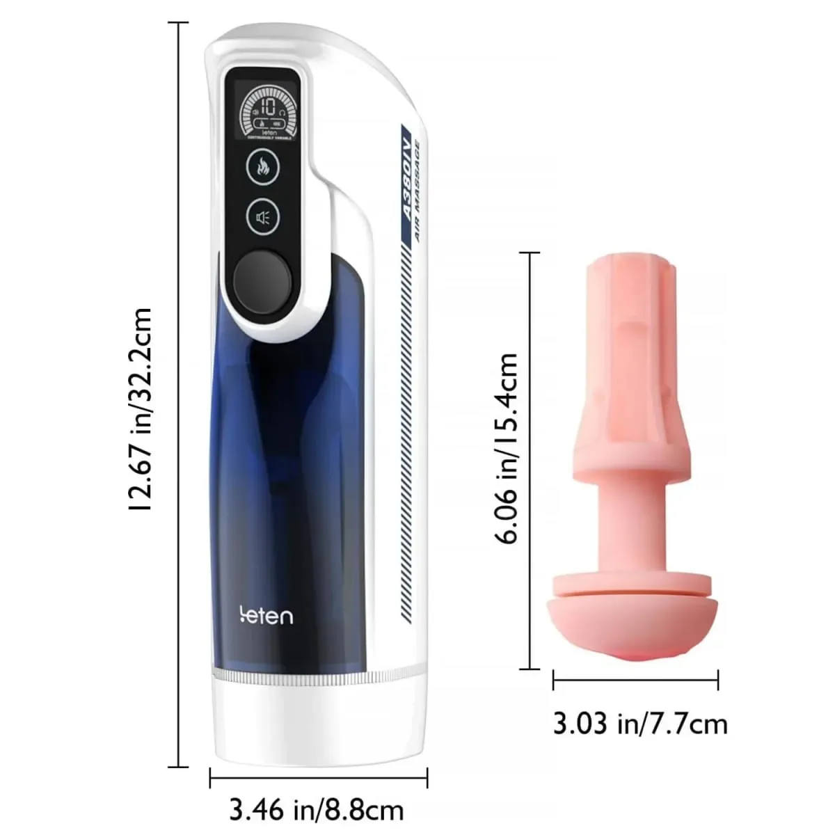 Leten A380 IV ลูกสูบ Telescopic อัตโนมัติชายสำเร็จความใคร่คัพสมาร์ทความร้อนสมจริง Vagainl แขน Sex Machine ใช้งานง่าย — image 4