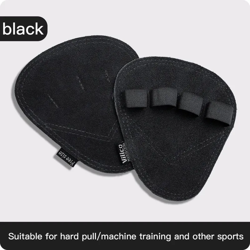 Leather Weight Lifting Training Gloves Palm Protection Women Men Fitness Sports Gymnastics Grips Pull Ups Weightlifting Workout — image 8