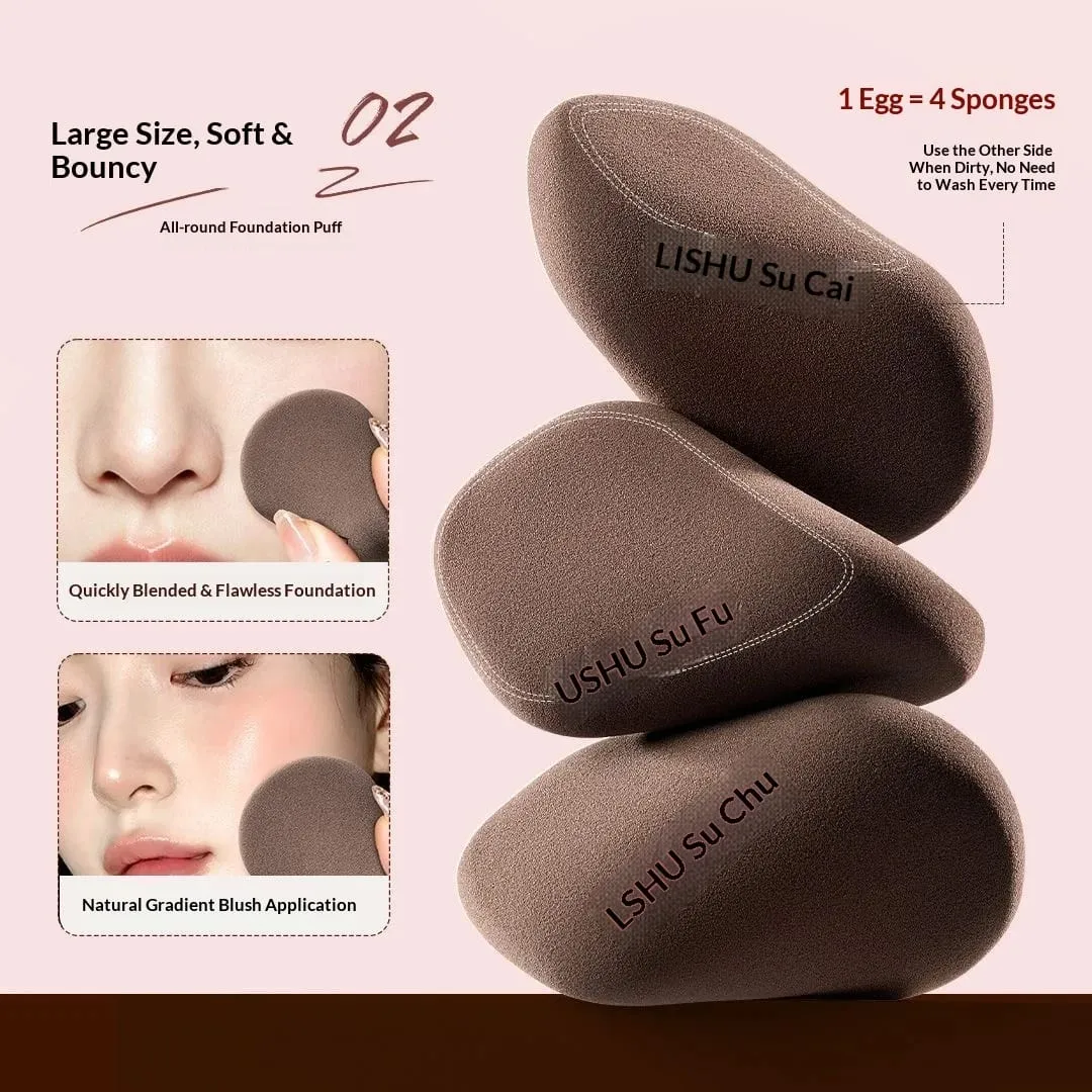 Set di 2 spugne per trucco a forma di dito, dettagli di precisione, strumento cosmetico per il viso, soffio cosmetico riutilizzabile per fondotinta evidenziatore — image 2