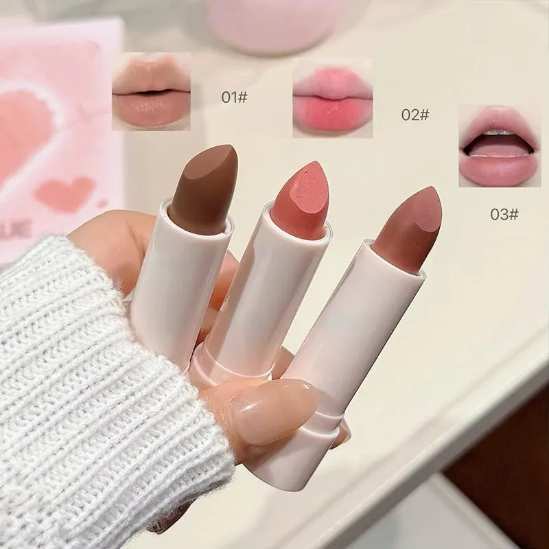 ART VALUE 4 PCS Ensembles de maquillage pour les lèvres comprennent 3 couleurs de rouge à lèvres liquide mat velours et 1 kit de cosmétiques à l'huile de baume à lèvres Gloss à lèvres durable — image 5