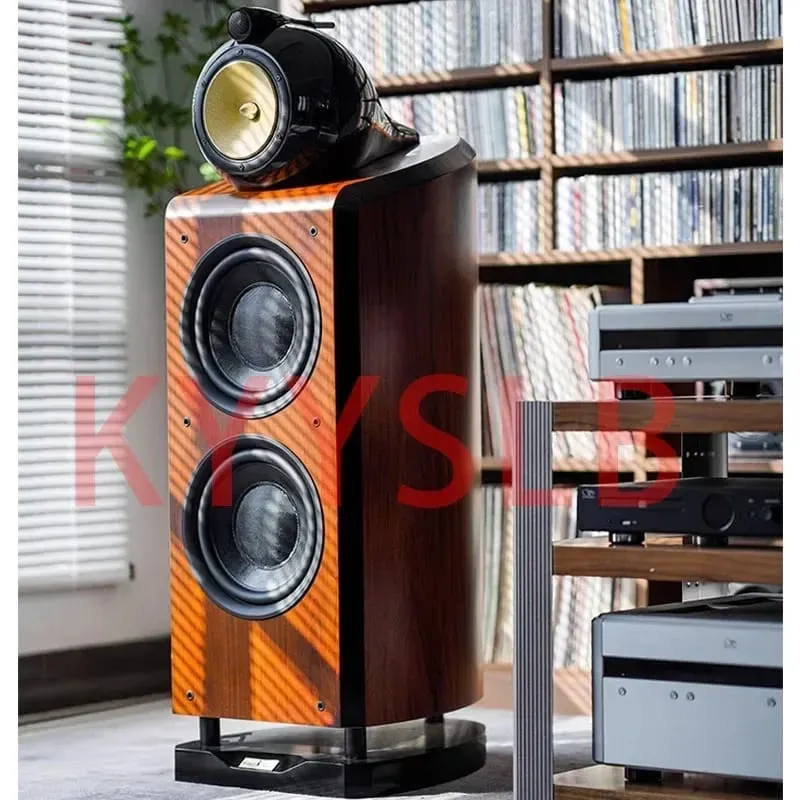 300W 10-inch High Power Three-way 4-unit High-end Passive Speaker Home Theater Floor Speaker Large Bass Speaker High Fidelity — image 4