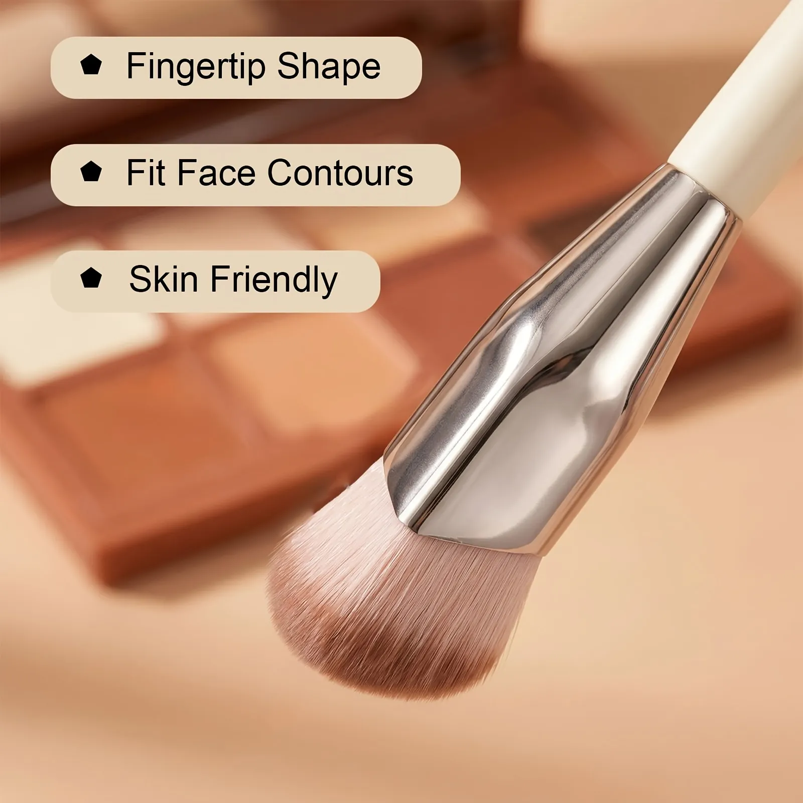 1/2Pcs Professional Makeup Brush Set Multi-Functional Face Brushes for Foundation Liquid Blush Highlighting — image 2
