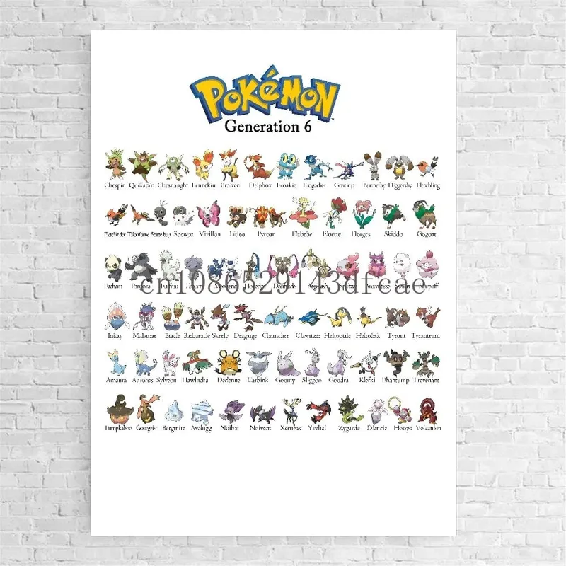 ญี่ปุ่นอะนิเมะ Pokemon โปสเตอร์ตกแต่ง Pikachu Charizard Wall Art สีน้ำภาพวาดผ้าใบ Modern Room Decor
