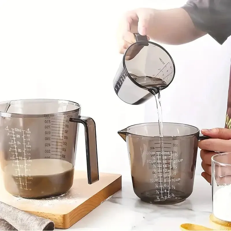 1 Chiếc Làm Bánh Chất Lỏng Cốc Đo PS Cân Cốc Nhựa Đo Thể Tích Cốc Bếp Dụng Cụ Nướng Bánh 150/300/600/1000Ml — image 3