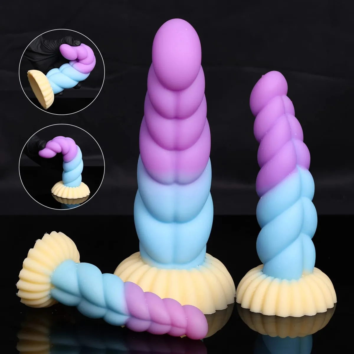 แฟนตาซี Anal Plug Dildos ต่อมลูกหมาก Clit G-Point Stimualor ช่องคลอดนวด Butt Plug ซิลิโคนผู้ใหญ่ของเล่นสำหรับสตรีและผู้ชาย — image 5