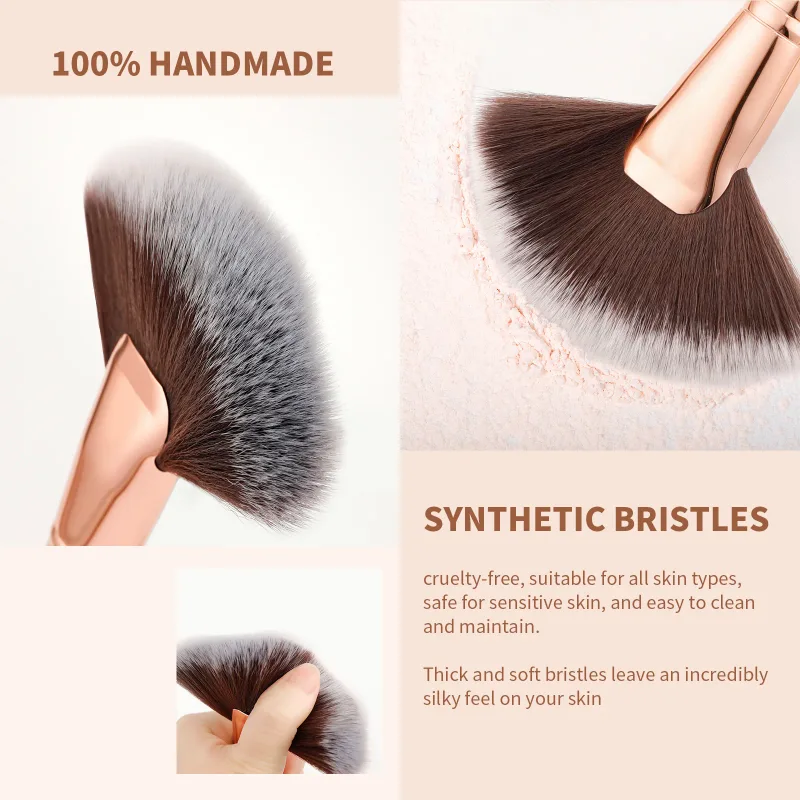 Docolor 1 Stücke Weiche Große Fan Make-Up Pinsel Foundation Rouge Pulver Textmarker Puderpinsel Kosmetik Professionelle Frauen Gesicht