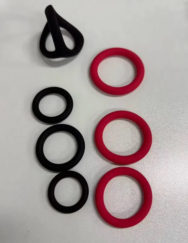 Cock Ring Reusable Silicone Penis Ring Delayed Ejaculation Penis Enlargement Dick Enlarger Semen Semen Lock Ring Sex Toy Men — image 13