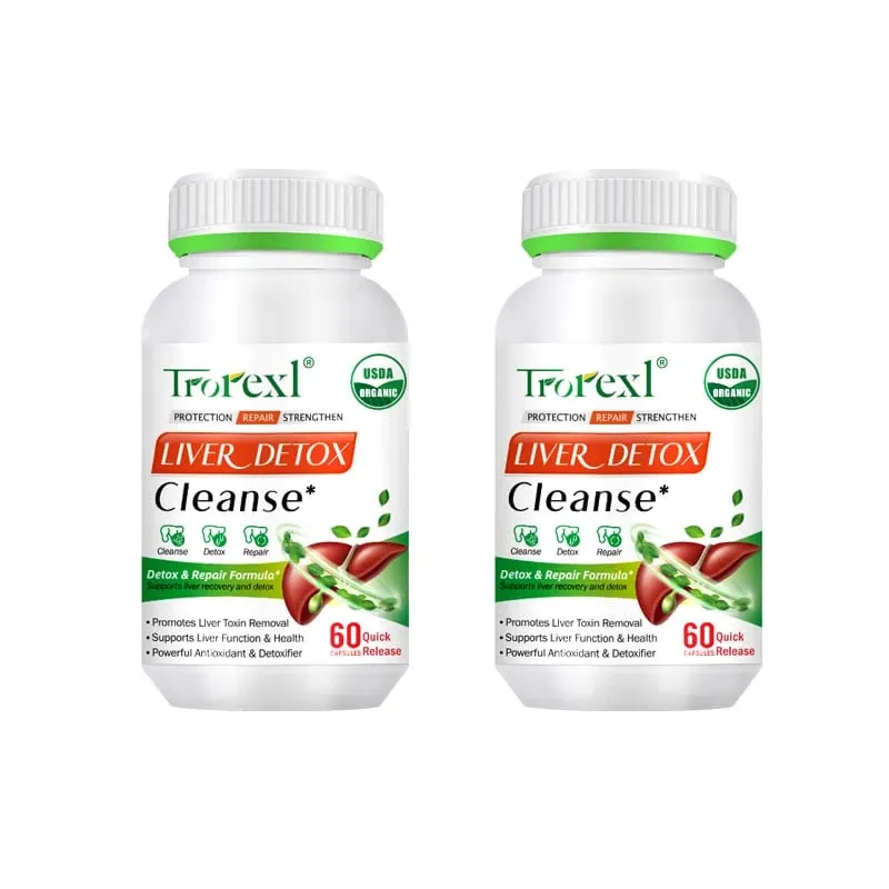 Liver Cleansing Detox Capsules Health Liver Support Colon Cleansing Repair Pills Prevent Cirrhosis Fatty Liver Natural Herbal
