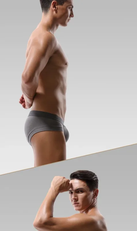 5PCS Men's three-piece briefs with U-shaped pouch, modal fabric, breathable, summer youth low-rise bottom pants — image 18
