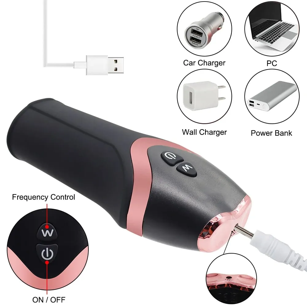 12 โหมด Cock Vibrator ชาย Erection DELAY Ejaculation Masturbation ถ้วยกระตุ้น Glans เครื่องบินถ้วยอวัยวะเพศชายช่วยตัวเองของเล่นสำหรับ — image 5