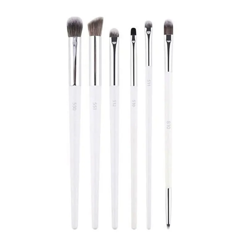 1pc Weiß Pulver Make-Up Pinsel 3D Flüssige Foundation Basis Make-up Pinsel Lidschatten blending Detail Gesicht Auge Concealer schönheit werkzeug — image 19