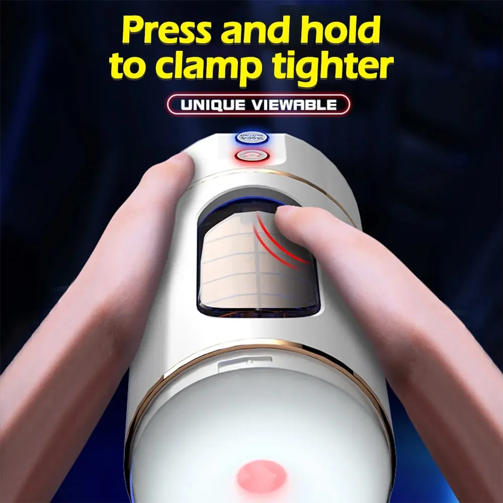 Automatic Male Mastubator Cup Pocket Pussy Sex Machine Realistic Vagina Sexy Voice Vibrator Penis Stimulator Sex Toy For Men — image 3