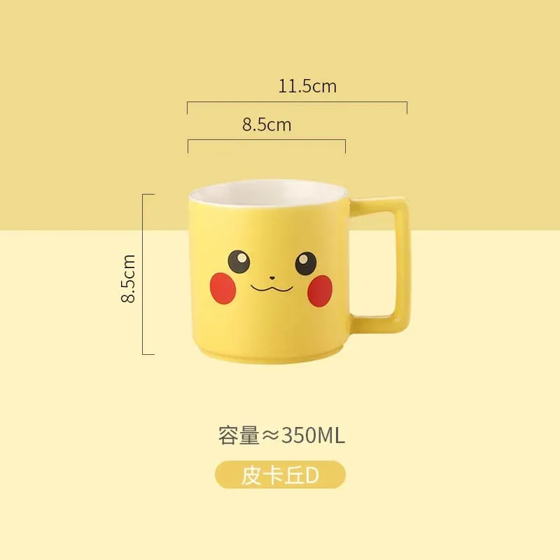 New Cartoon Pokemon Pikachu Mug Breakfast Milk Cup Cute Drink Tableware Ceramic Coffee Cup Gift Dessert Kawaii Drinkware Kitchen — image 10