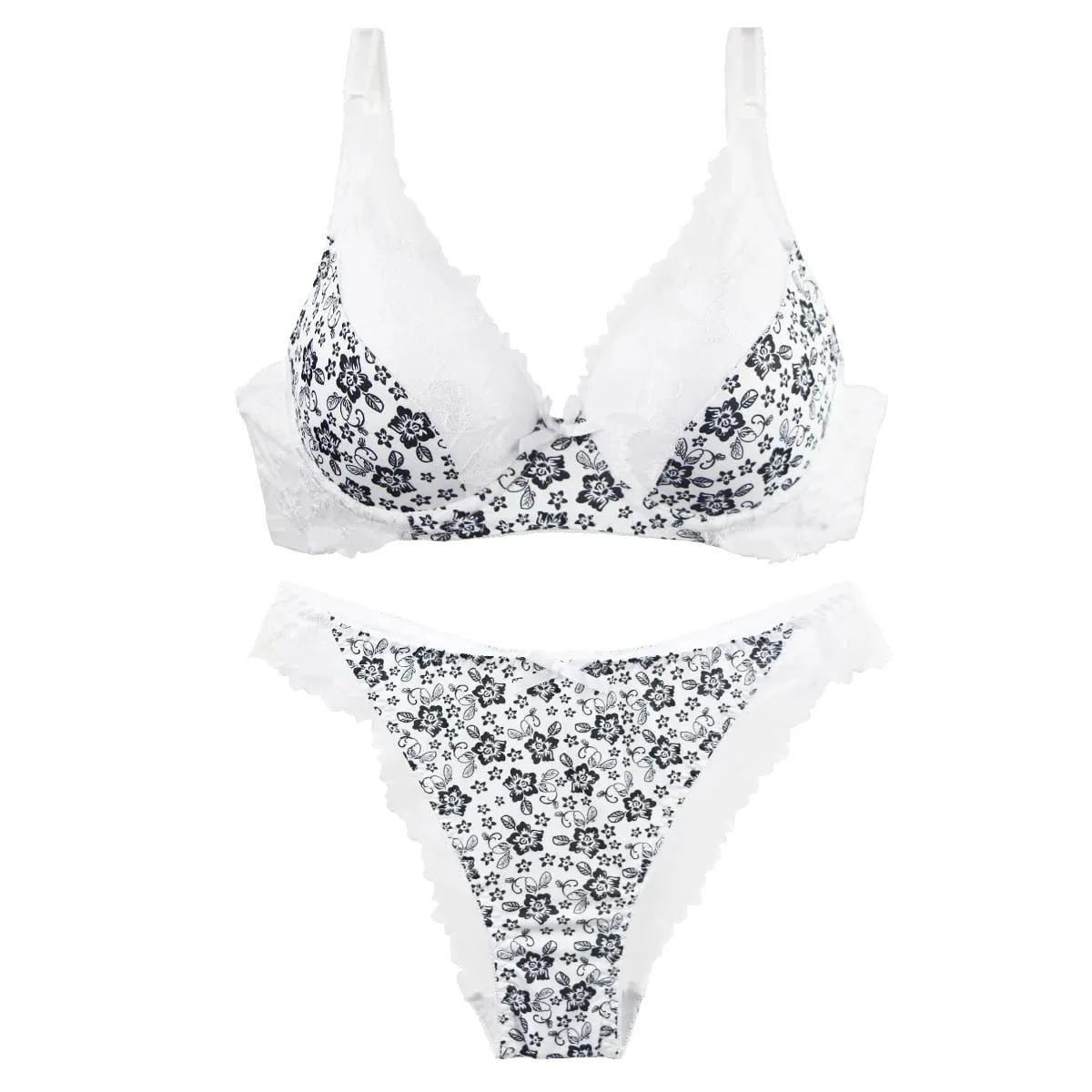 2024 New Thin Mode Cup Push Up Bras Set BCDE Bílá Vínová Béžová Černá Zelená Modrá Push Up Spodní prádlo pro ženy — image 6
