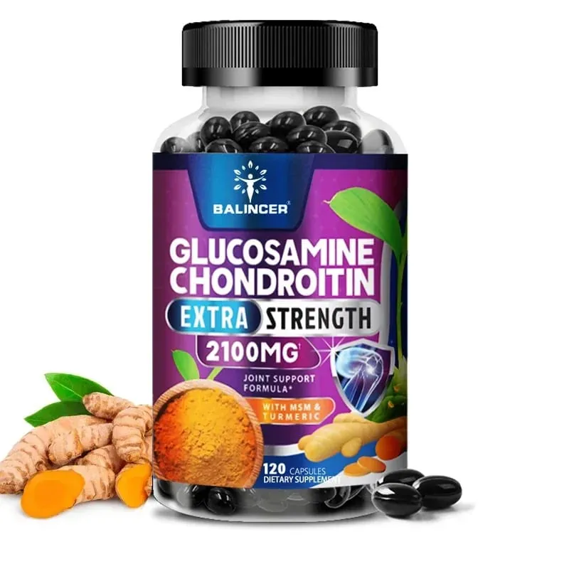 Balincer อาหารเสริมกลูโคซามีน 2100 มก. พร้อม Chondroitin | การเคลื่อนย้ายข้อต่อช่วยในการเคลื่อนไหวของข้อต่อ | อาหารเสริมการสนับสนุนข้อต่อ — image 2