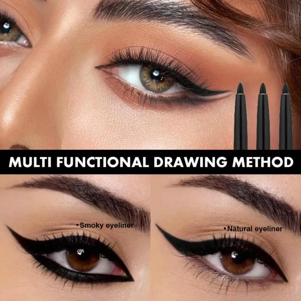 1/3 Buah/Eyeliner Coklat Hitam Halus Halus Tahan Air dan Tahan Keringat Tahan Lama Pena Bulu Mata Bawah Ulat Sutra Rias — image 6