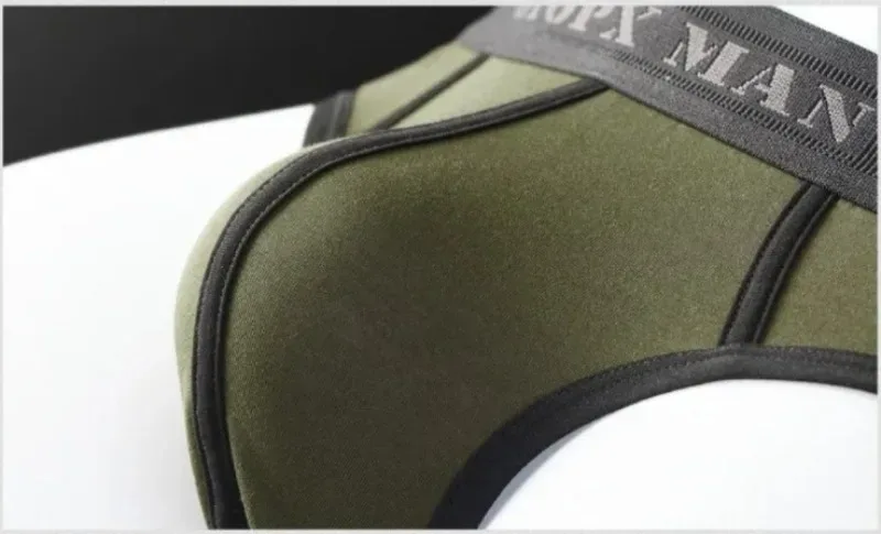 Sexy Men Underwear U Convex Pouch Single-layer Cotton Briefs for Men — image 15