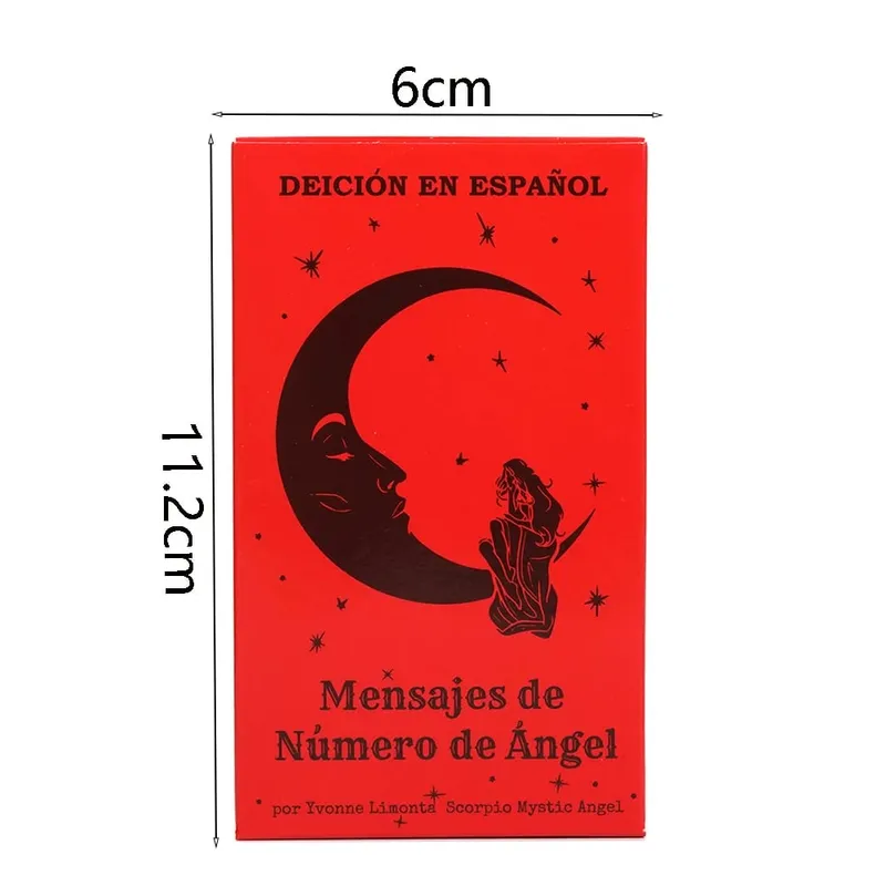 Oráculo en Español Mensajes de Número de Ángel 53 Cartas Números Angelicales Angel Number Messages Tarot Cards Deck Future Te — image 2