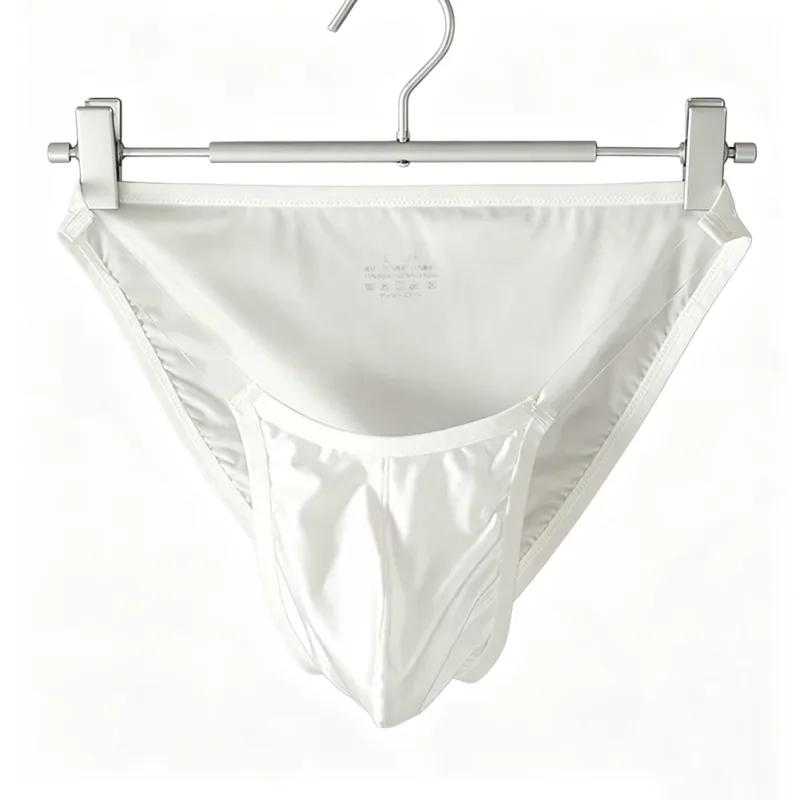 Zijdezachte herenslips van ijszijde Gladde laagbouw Stretch 3D-zakje Ondersteuning Ademend dagelijks ondergoed — image 19