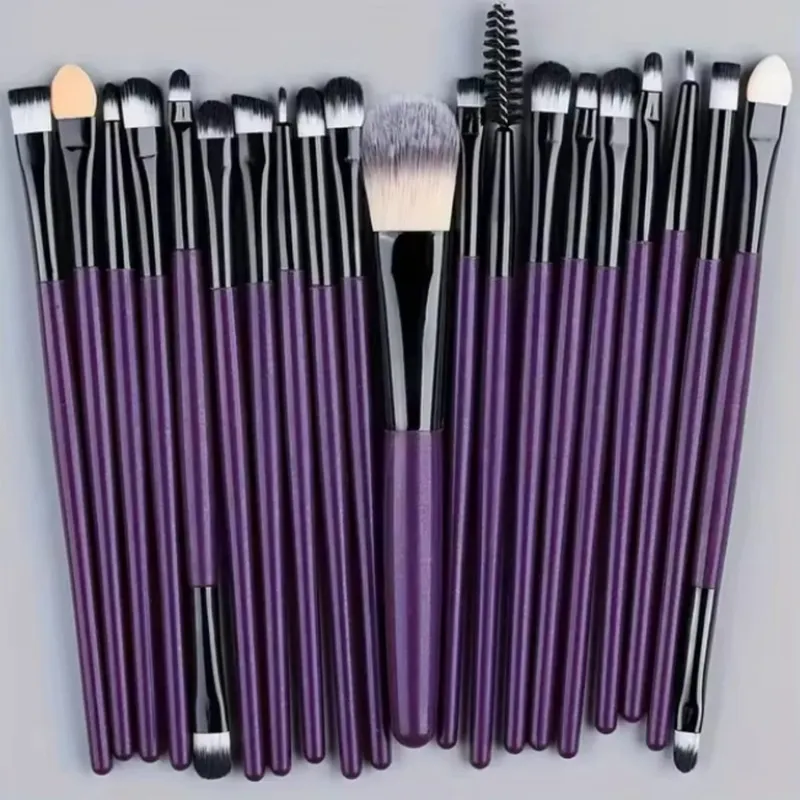 20 stk Makeup børste sæt Eyeliner Brush Blending Brush Makeup børster til kinder Øjen kosmetisk foundation børste Make up børster sæt