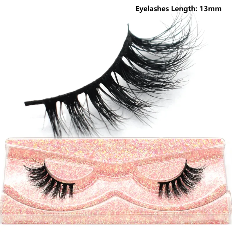 Pestañas de medio ojo, pestañas postizas cortas de visón 3D naturales, tira cruzada fina y esponjosa, pestañas postizas suaves, media extensión de pestañas, maquillaje — image 43