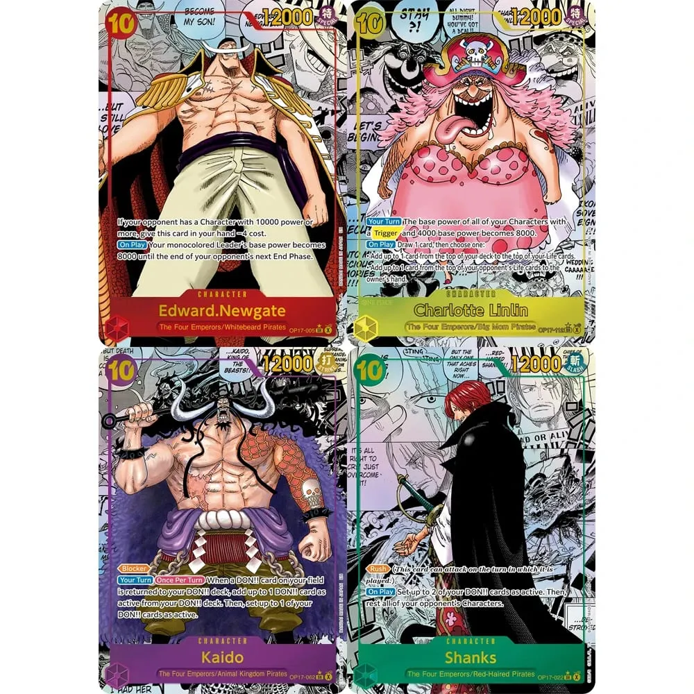 Collection Cards Shanks OP17-022 OPCG EN Shining Creativity Rare Holographic Embossed Textured Foil Cards
